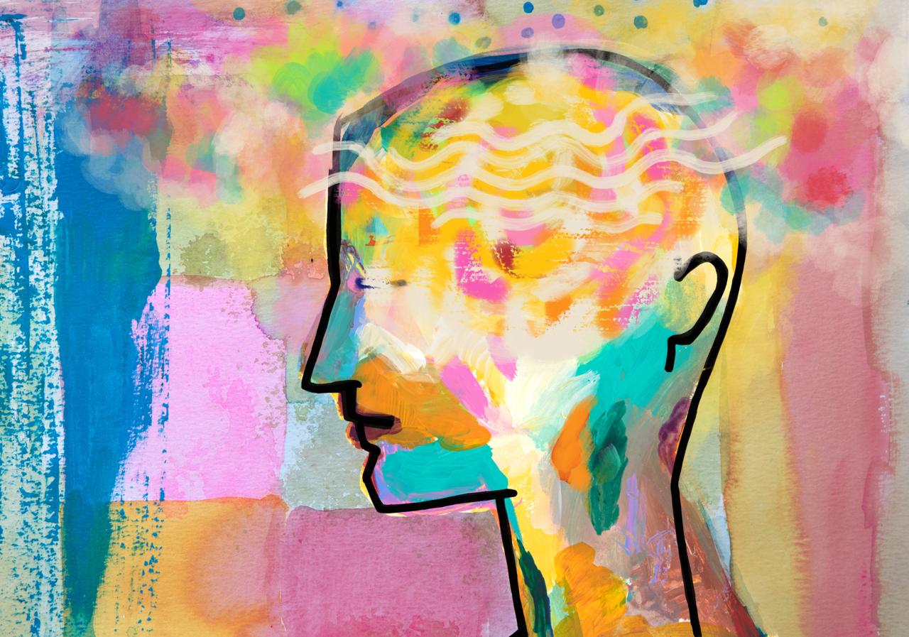 Abstrakte Illustration zu psychischer Gesundheit, Trauma- und neuropsychologischer Diagnostik im Diagnostikum Nord